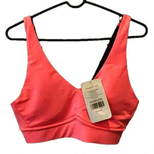 Athleta All Day Everyday Low impact V-neck,removable pads adjustable straps